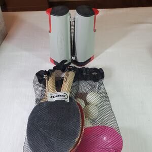 Halex Ping Pong Set- Paddles, Balls, Portable Net